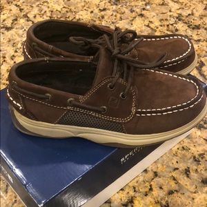 Boys Sperry Top Sider Shoes Chocolate Brown